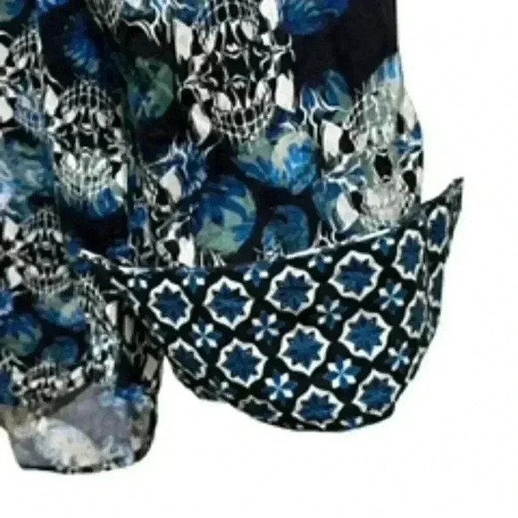 NEW Robert Graham Alloway Blue‎ Skull Print Classic Shirt Men’s Sz Small NWT - Picture 5 of 9